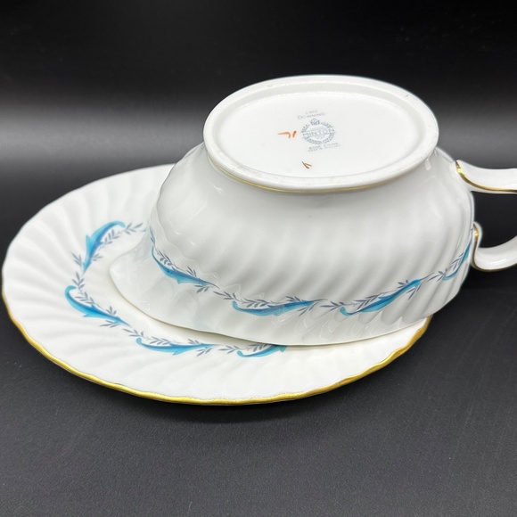 Minton Downing Gravy Boat Saucer Set Bone China England - Picture 3 of 4